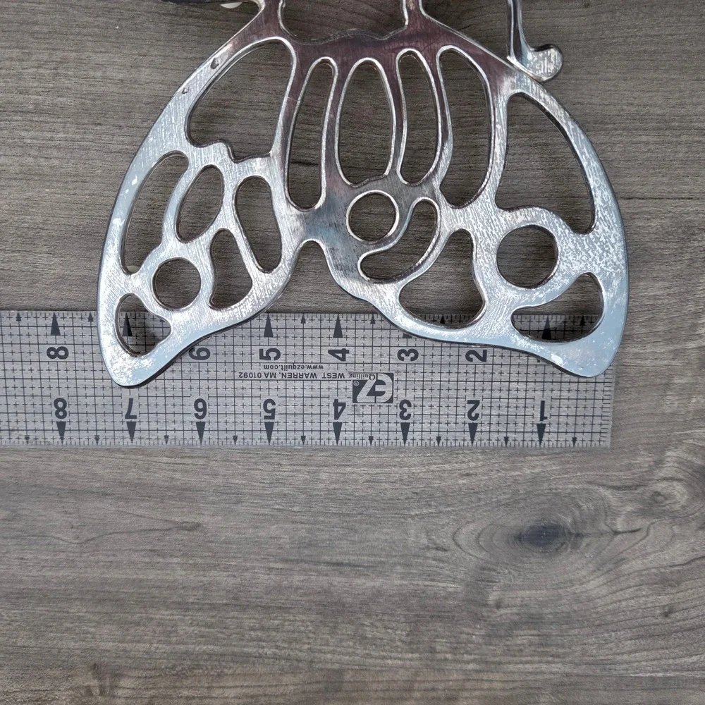 Leonard Trivet Silver Vintage Butterfly Silverplate Kitchen Decor Table Hot Pot